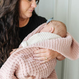 WAFFLE KNIT RECEIVING BLANKETS From Saranoni