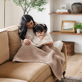 WAFFLE KNIT RECEIVING BLANKETS From Saranoni