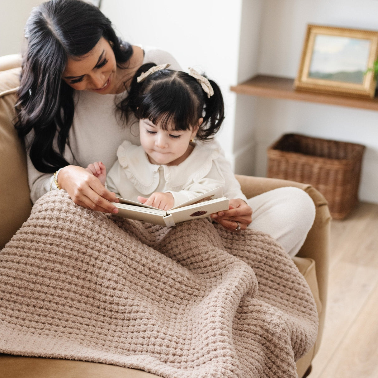 WAFFLE KNIT RECEIVING BLANKETS From Saranoni