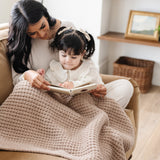 WAFFLE KNIT RECEIVING BLANKETS From Saranoni