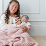WAFFLE KNIT RECEIVING BLANKETS From Saranoni