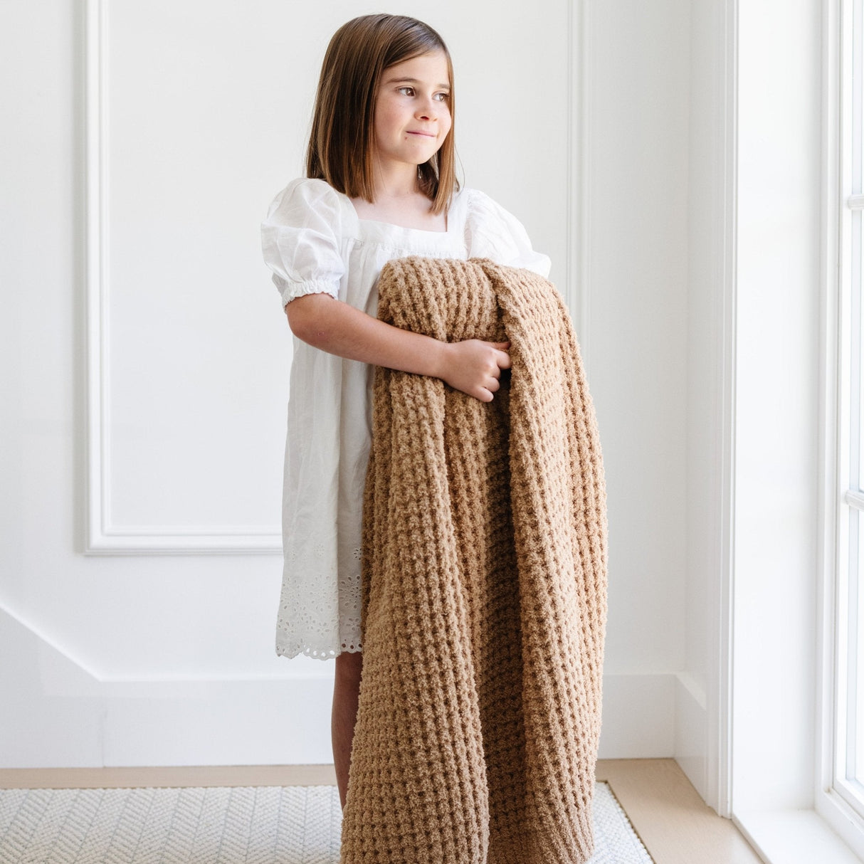 WAFFLE KNIT THROW BLANKETS From Saranoni