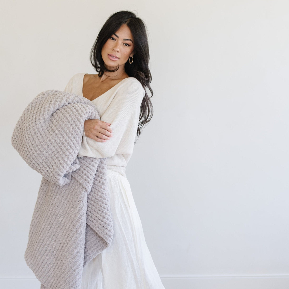 WAFFLE KNIT THROW BLANKETS From Saranoni