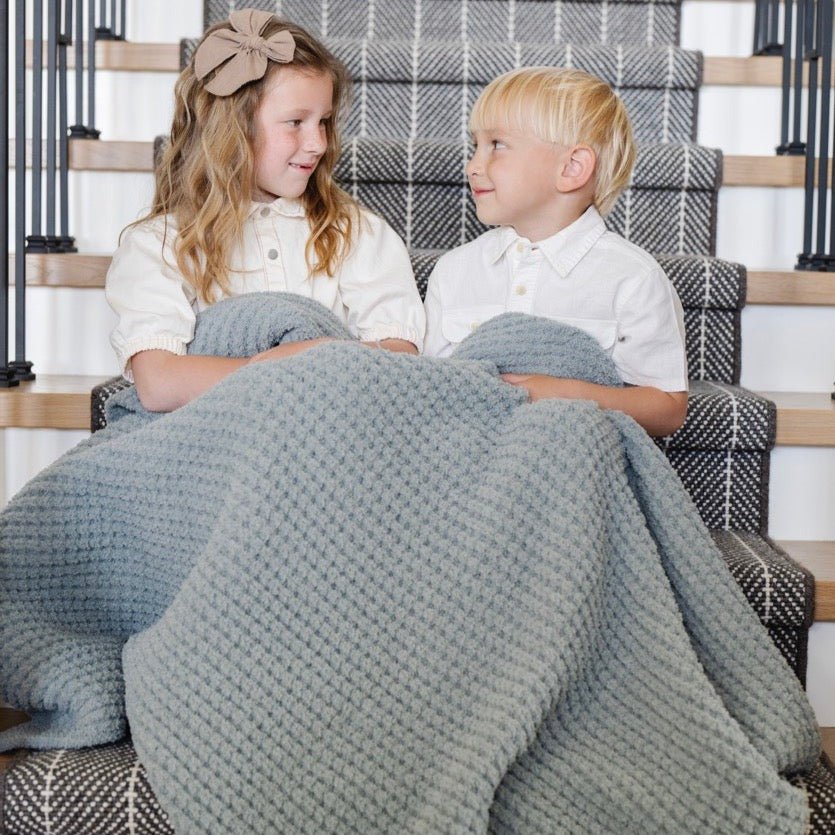 WAFFLE KNIT TODDLER BLANKETS From Saranoni