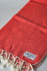 Waffle Weave Hand Towel Collection – 20”x40” Organic Turkish Cotton Towels with Tassels from The Bali Market