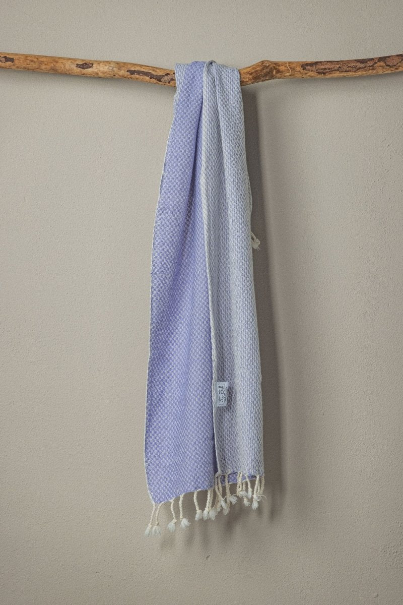 Waffle Weave Hand Towel Collection – 20”x40” Organic Turkish Cotton Towels with Tassels from The Bali Market