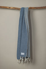 Waffle Weave Hand Towel Collection – 20”x40” Organic Turkish Cotton Towels with Tassels from The Bali Market