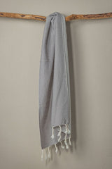 Waffle Weave Hand Towel Collection – 20”x40” Organic Turkish Cotton Towels with Tassels from The Bali Market