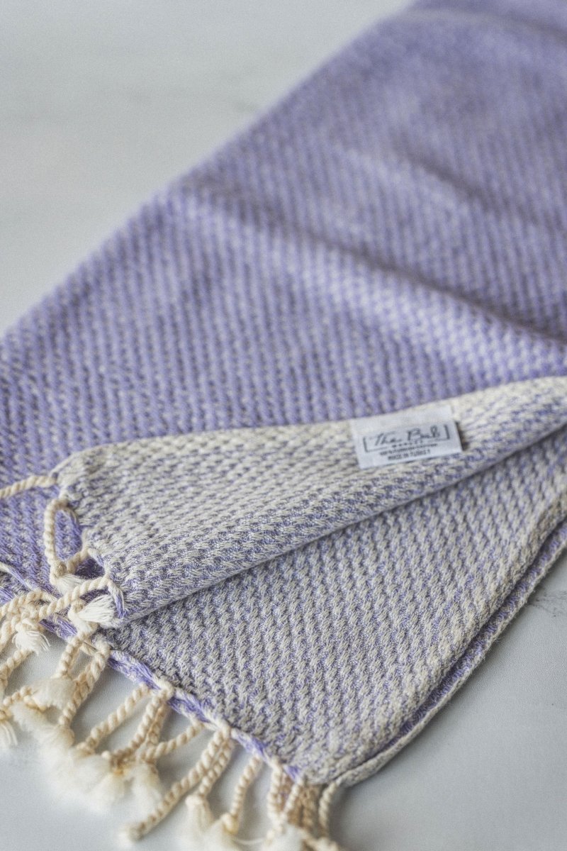 Waffle Weave Hand Towel Collection – 20”x40” Organic Turkish Cotton Towels with Tassels from The Bali Market