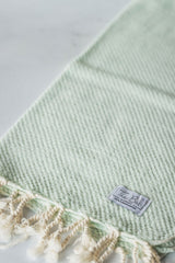 Waffle Weave Hand Towel Collection – 20”x40” Organic Turkish Cotton Towels with Tassels from The Bali Market