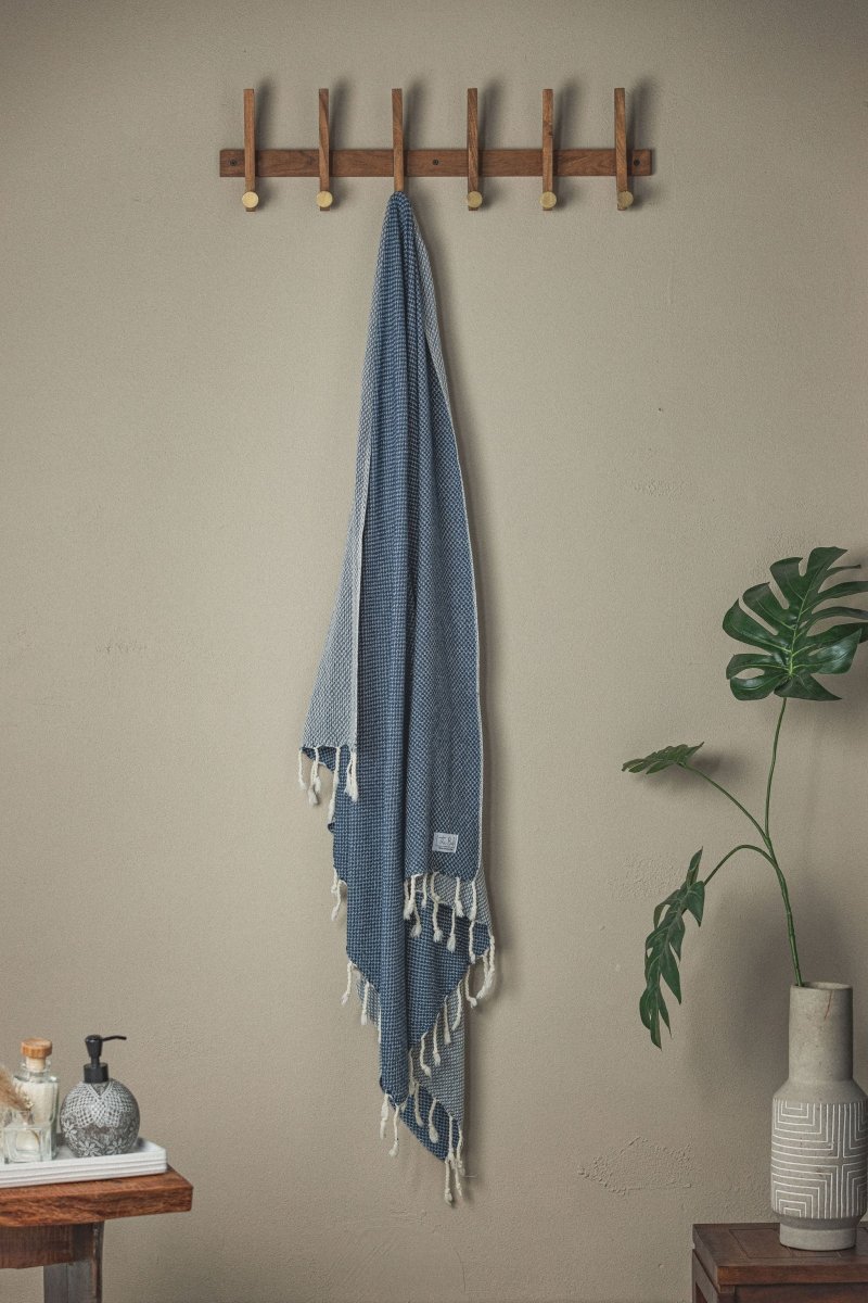 Waffle Weave Turkish Bath Towel – 40”x70” Organic Cotton, Soft & Absorbent from The Bali Market