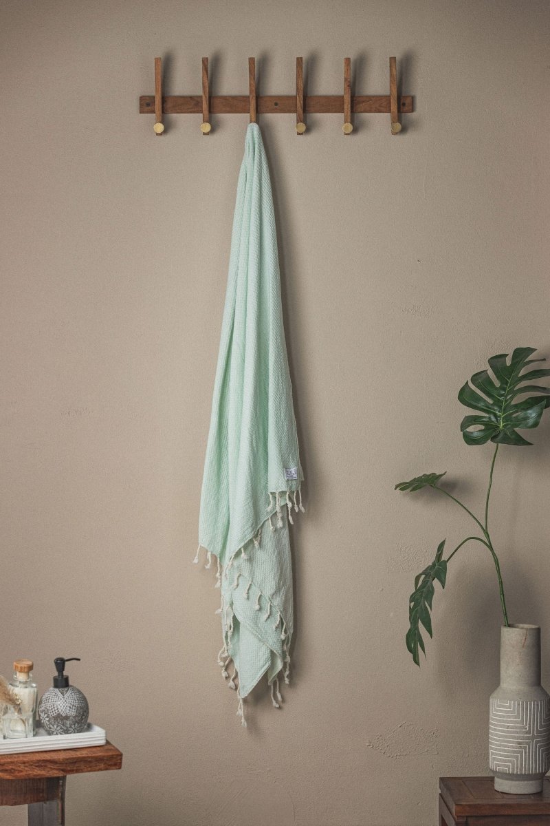 Waffle Weave Turkish Bath Towel – 40”x70” Organic Cotton, Soft & Absorbent from The Bali Market