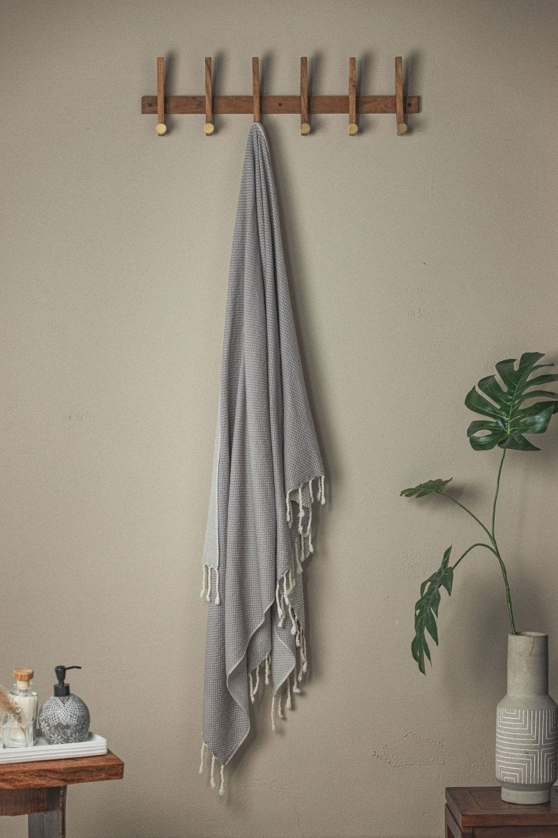 Waffle Weave Turkish Bath Towel – 40”x70” Organic Cotton, Soft & Absorbent from The Bali Market