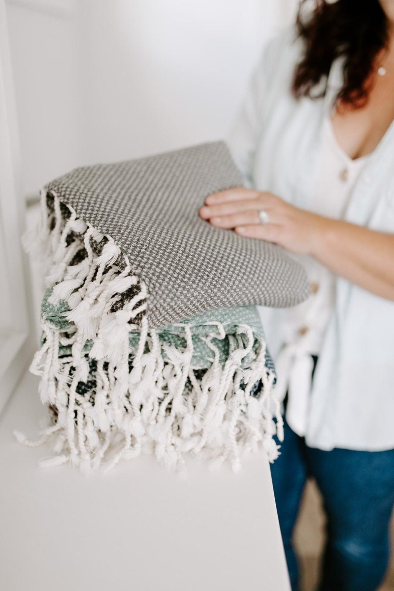 Waffle Weave Turkish Bath Towel – 40”x70” Organic Cotton, Soft & Absorbent from The Bali Market