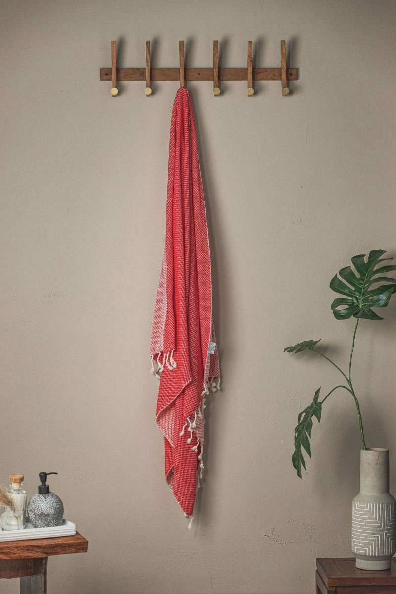 Waffle Weave Turkish Bath Towel – 40”x70” Organic Cotton, Soft & Absorbent from The Bali Market