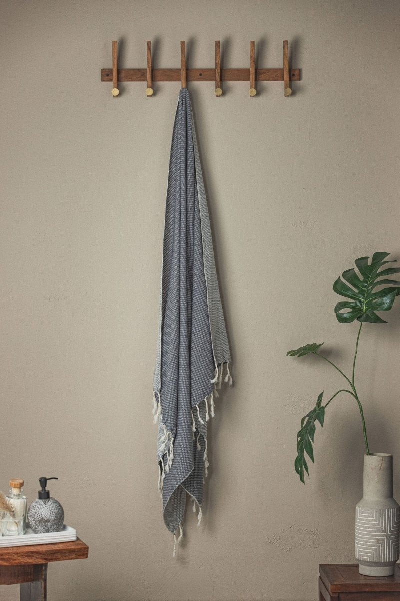 Waffle Weave Turkish Bath Towel – 40”x70” Organic Cotton, Soft & Absorbent from The Bali Market