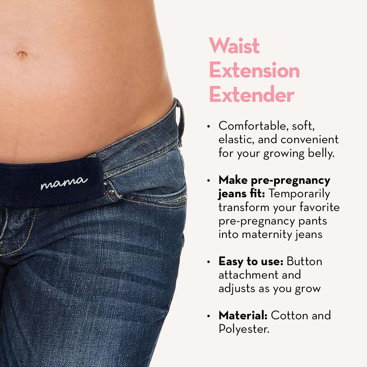 Maternity Belly Band | Waistband Extender From The Spoiled Mama