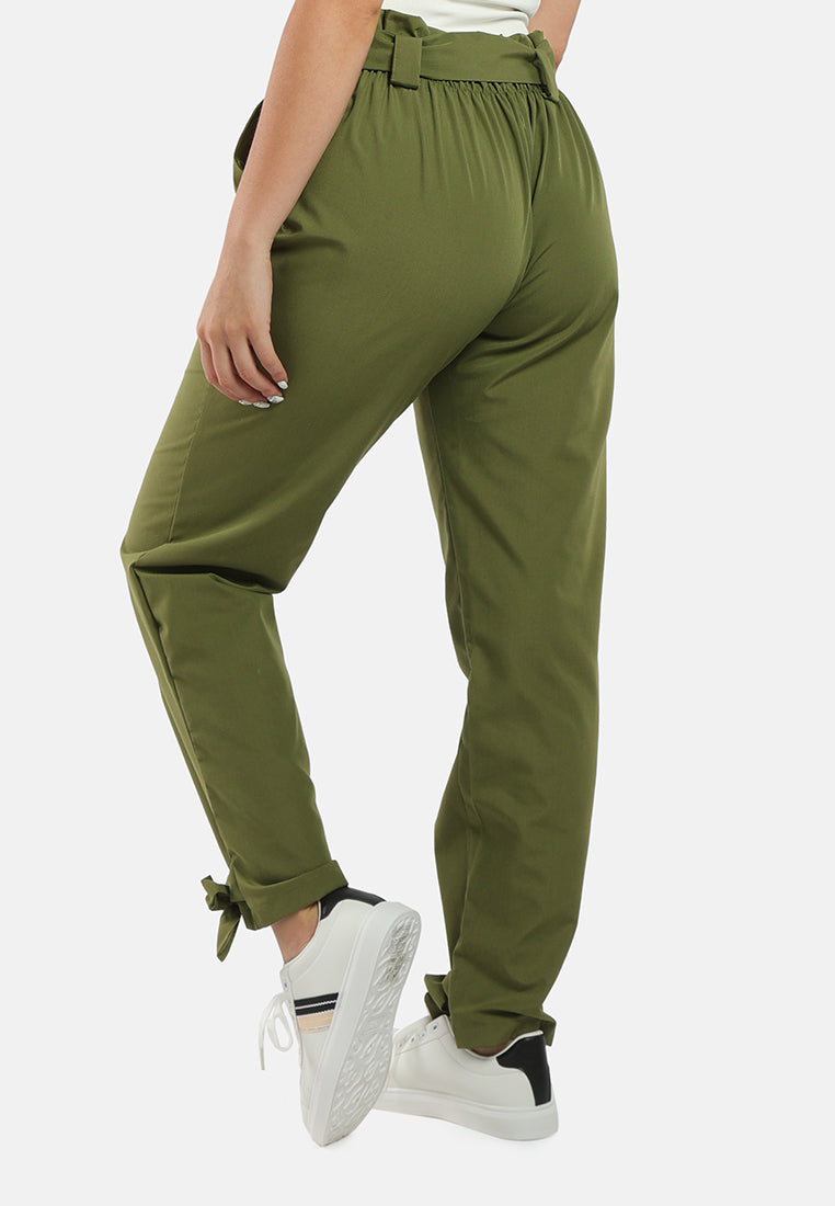 Waist Tie Pleated Trousers from London Rag International