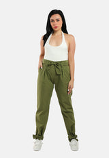 Waist Tie Pleated Trousers from London Rag International