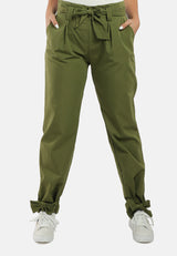 Waist Tie Pleated Trousers from London Rag International
