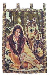 Tache Tapestry Runs With Wolves Native Tribal Wall Hanging 28 x 47 (12082) from Tache Home Fashion