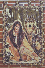 Tache Tapestry Runs With Wolves Native Tribal Wall Hanging 28 x 47 (12082) from Tache Home Fashion