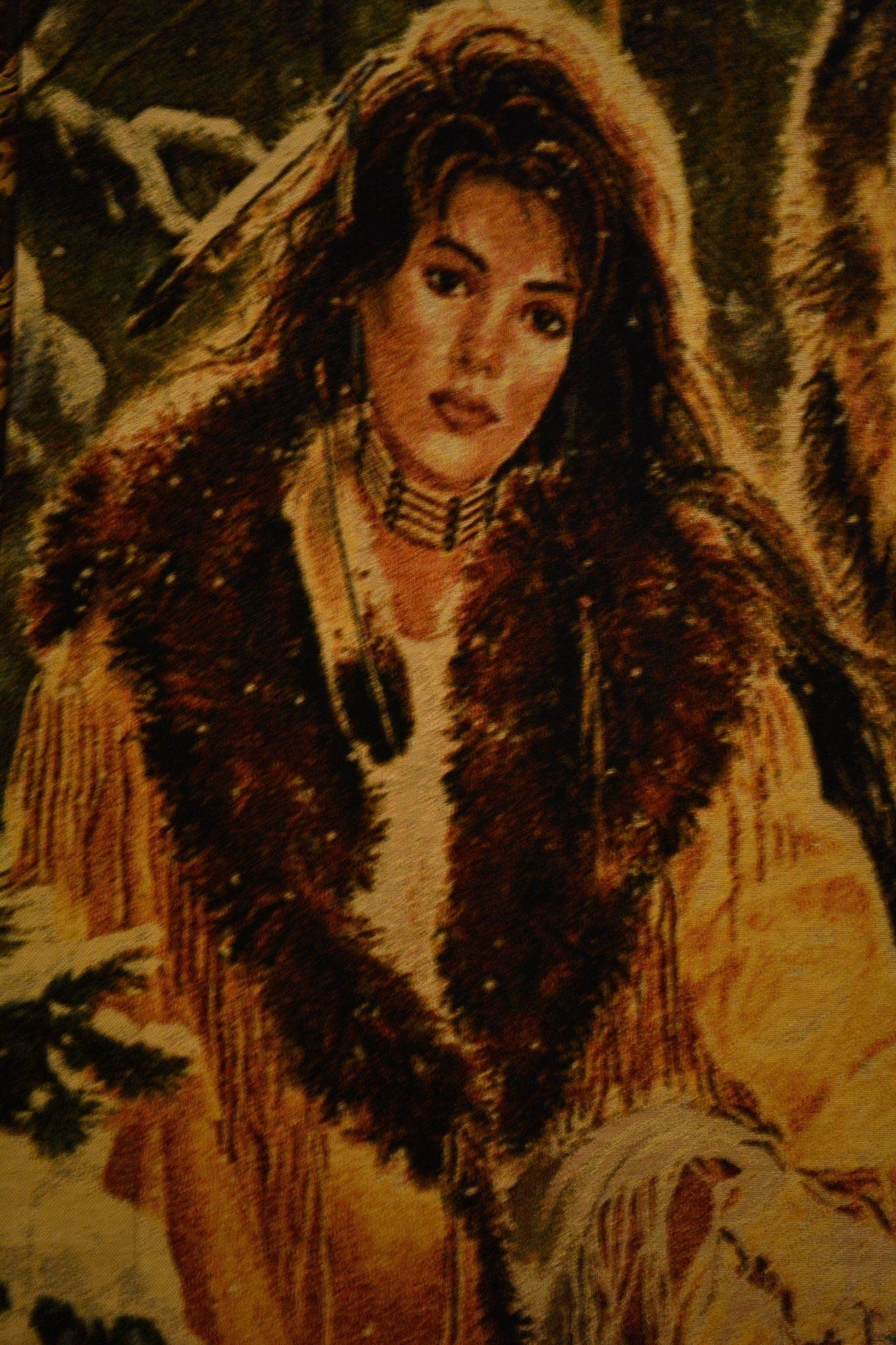 Tache Tapestry Runs With Wolves Native Tribal Wall Hanging 28 x 47 (12082) from Tache Home Fashion