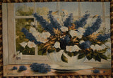 Tache Larkspur Tapestry Sunlight Radiance Blue Floral Wall Hanging Art 33 x 24 (13018) from Tache Home Fashion