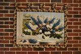 Tache Larkspur Tapestry Sunlight Radiance Blue Floral Wall Hanging Art 33 x 24 (13018) from Tache Home Fashion