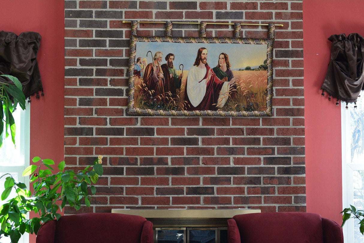 Tache Christus Im Ahrenfeld Tapestry Christ's Apostles Religious Woven Wall Hanging Artwork Mural 43 x 23 (12932) from Tache Home Fashion