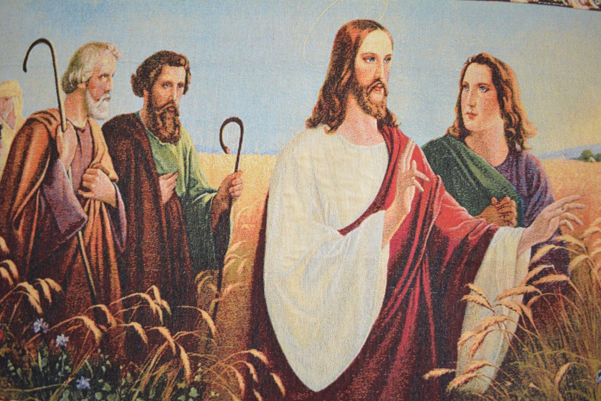 Tache Christus Im Ahrenfeld Tapestry Christ's Apostles Religious Woven Wall Hanging Artwork Mural 43 x 23 (12932) from Tache Home Fashion