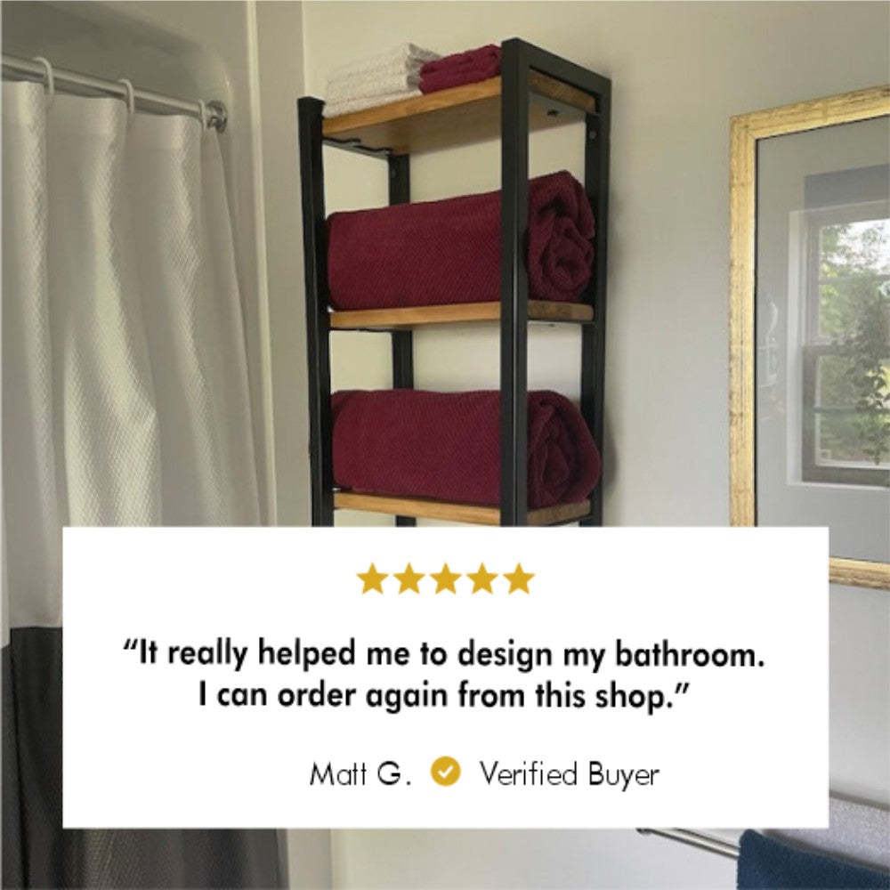 3-Tier Bathroom Shelf, Storage for Towel and Blanket, Decorative Items from VITAHOME DESIGN LLC