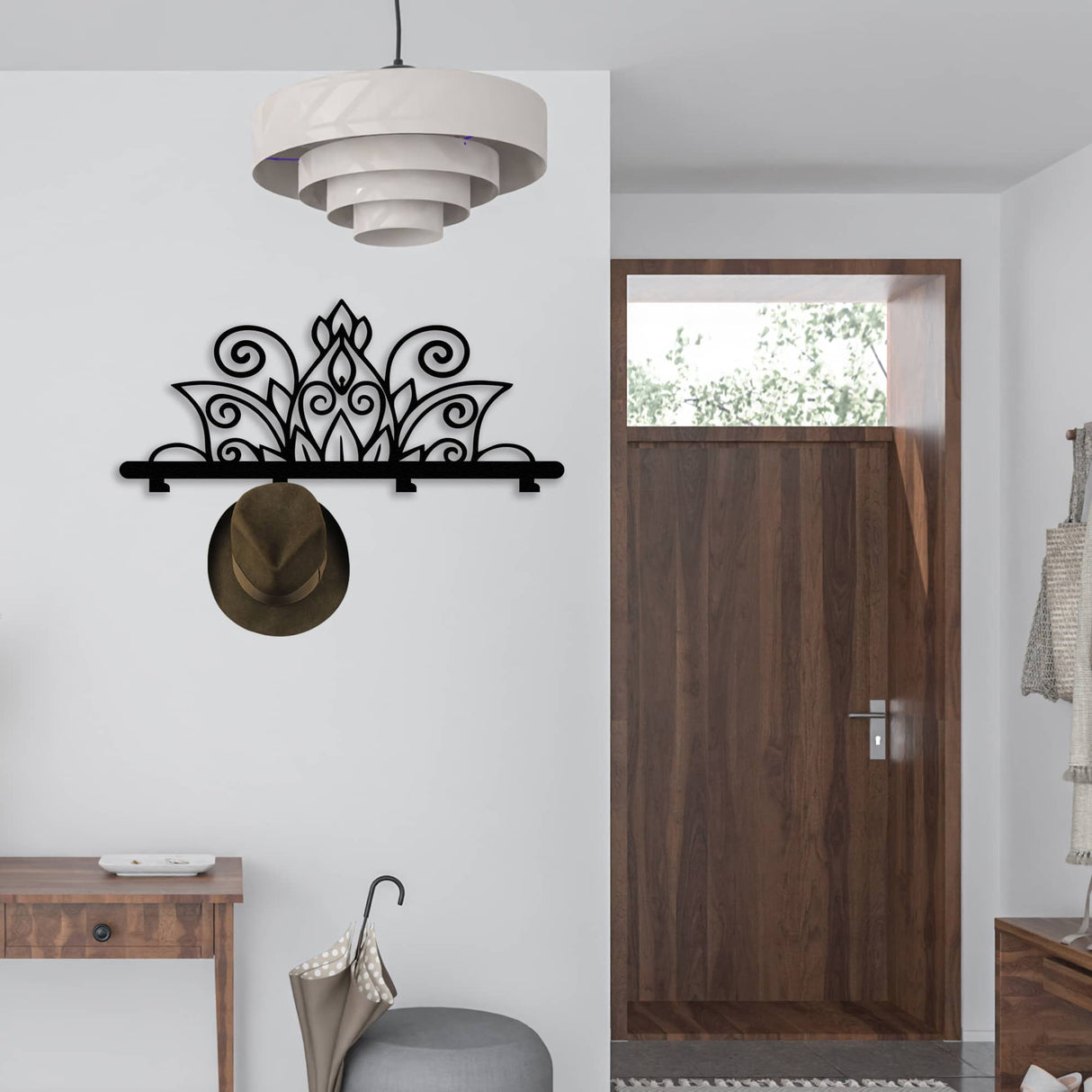 Mandala Style Metal Coat Rack from VITAHOME DESIGN LLC