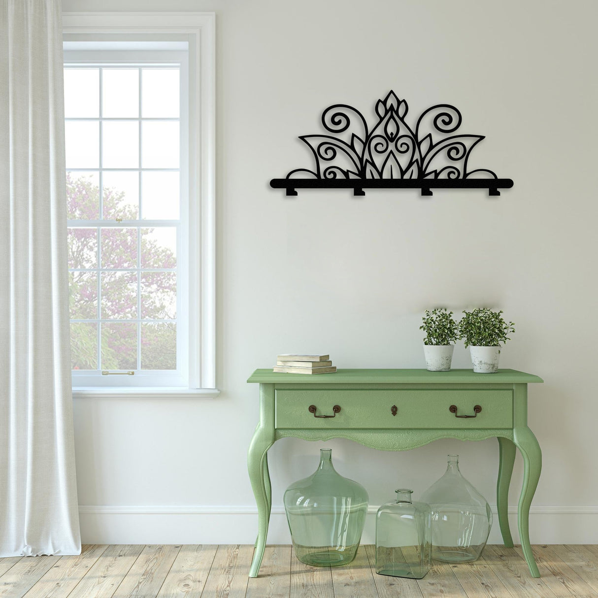Mandala Style Metal Coat Rack from VITAHOME DESIGN LLC