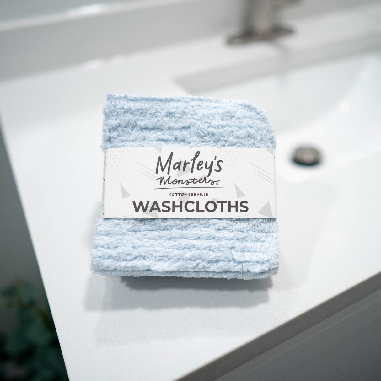 Washcloths: Cotton Chenille - 4 Count Pack from Marley's Monsters