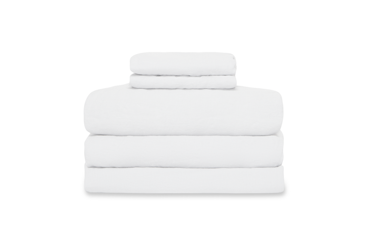Washed Linen Sheet Set from French Presse Linens