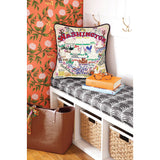 Washington DC Hand-Embroidered Pillow by CatStudio from Quirks!