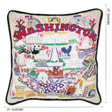 Washington DC Hand-Embroidered Pillow by CatStudio from Quirks!