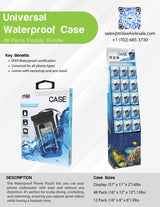 Floating Waterproof Case Bundle Floor Display - Pack of 48 from Mila Lifestyle Accessories