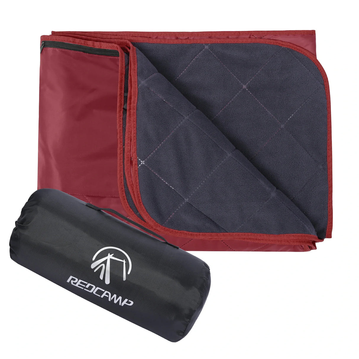 Outdoor Waterproof Blanket with Warm Fleece From Redcamp