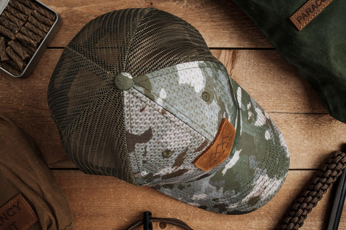 Waxed Camo Trucker Hat from TITAN Survival