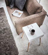 Storage Table - Two Sizes - Steel + Wood from Yamazaki Home