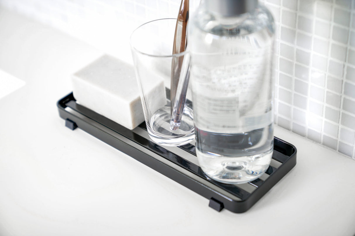 Slotted Bathroom Tray - Steel from Yamazaki Home
