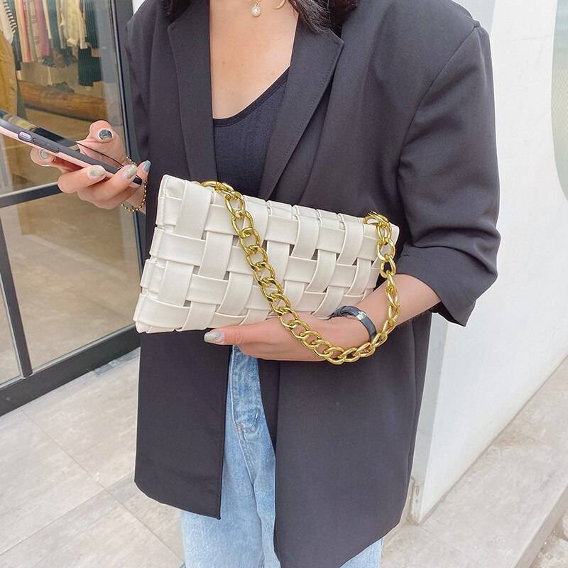 Weave Design Crossbody Bag From Kawaii Stop