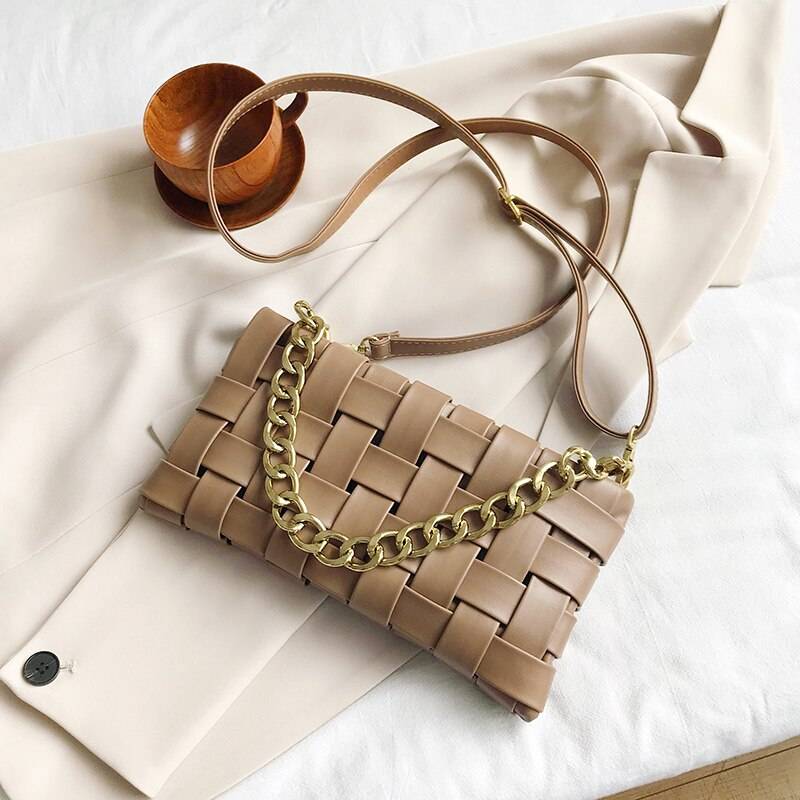 Weave Design Crossbody Bag From Kawaii Stop