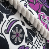 Sugar Skull Purple Shoulder Beach Bag From Zapps Clothing