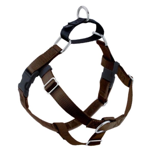 Brown Freedom No-Pull Dog Harness from 2 Hounds Design