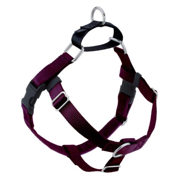 Burgundy Freedom No-Pull Dog Harness from 2 Hounds Design