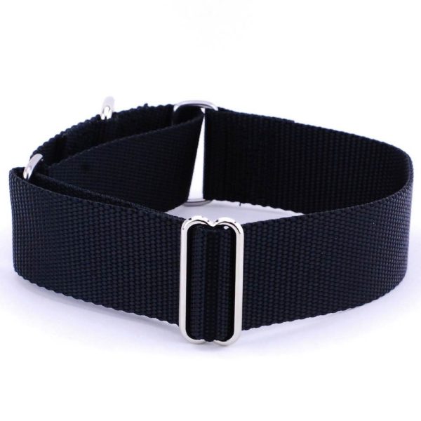 Nylon Martingale Dog Collars (Multiple Color Options) 1.5″ From 2 Hounds Design