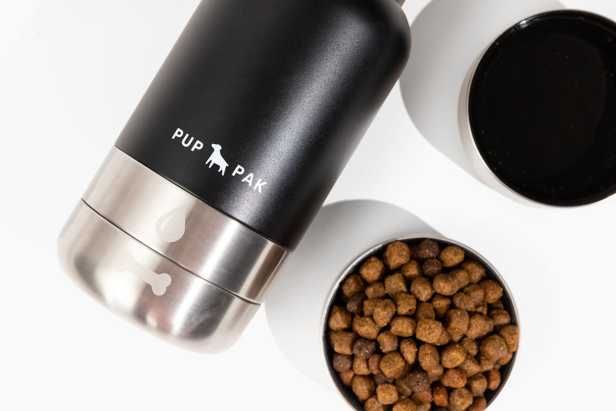 Pup Pak Dog Water Bottle with Detachable Bowls From Pup Pak